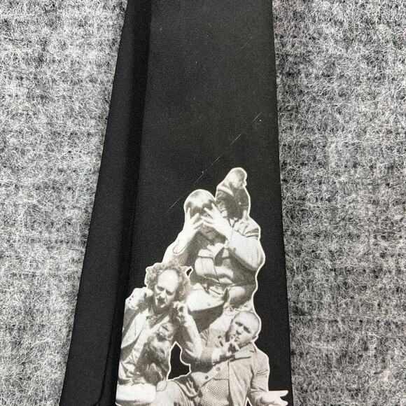 Three Stooges Tie Mens 54" 3.75" Ralph Marlin Moe Larry Curly USA Vintage 1994‎ - Picture 4 of 11